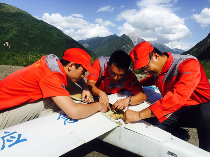 航測無人機助力九寨溝災區成功獲取首批震后高分辨率影像 航測無人機助力九寨溝災區成功獲取首批震后高分辨率影像